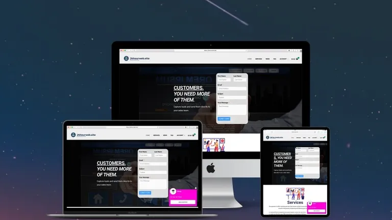 Website design for 24 Hour Website / Mike Ruiz