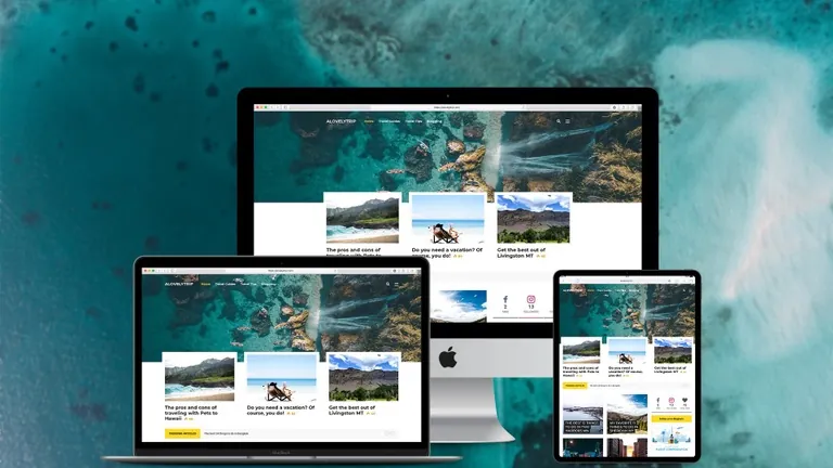 Website design for A Lovely Trip