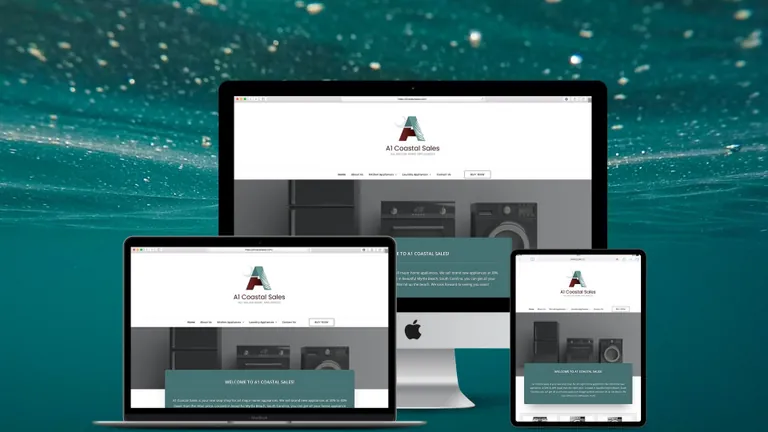 Website design for A1 Coastal Sales