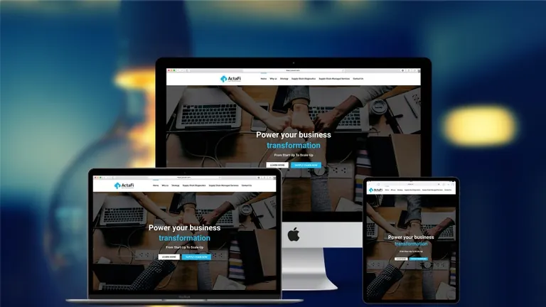 Website design for Actafi