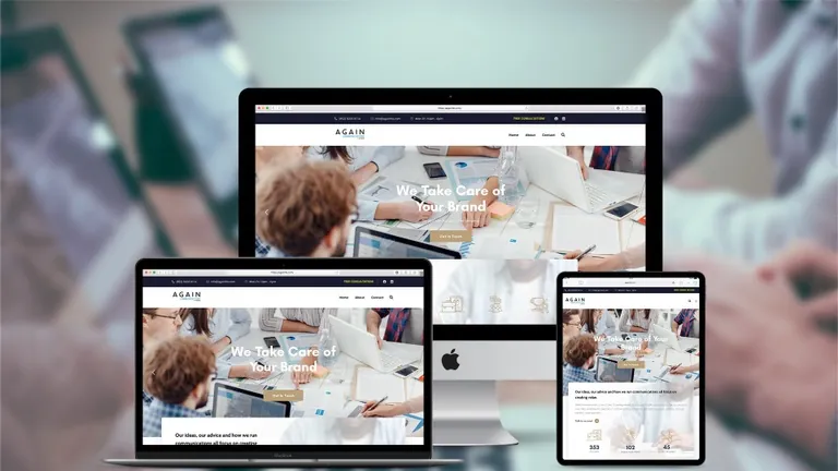 Website design for Again HK