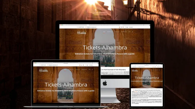 Website design for Alhambra Tickets