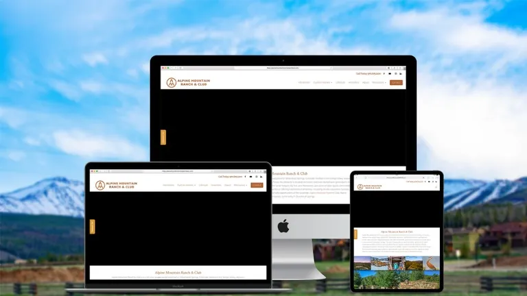 Website design for Alpine Mountain Ranch
