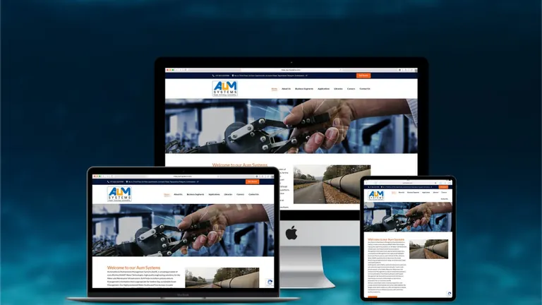 Website design for AUM Systems