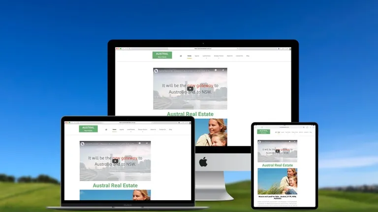 Website design for Austral Real Estate