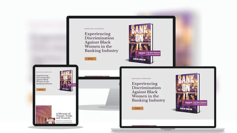 Website design for Bank on it Memoir