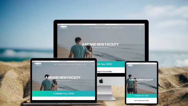 Website design for Beach Bum Storage
