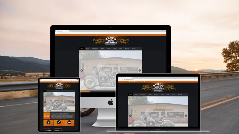 Website design for Beach Customs