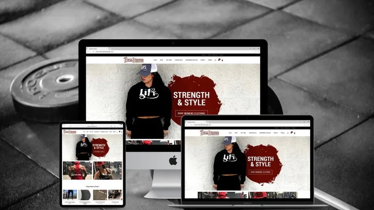 Website design for Bell Ringer Athletic Gear