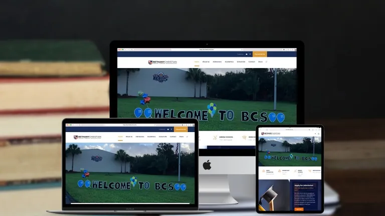 Website design for Bethany Christian School