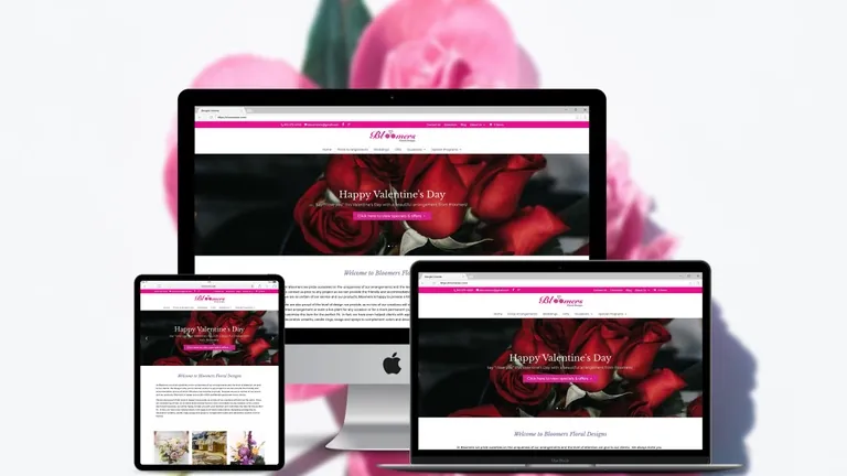 Website design for Bloomers NC
