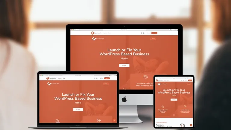 Website design for Boost My Site