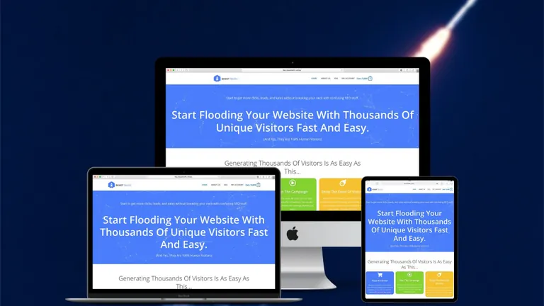 Website design for Boost Traffic Online