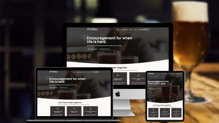 Website design for Brew Pastors