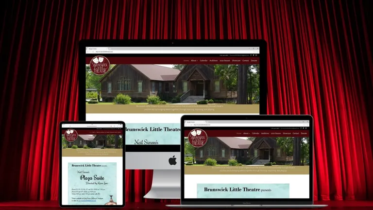 Website design for Brunswick Little Theatre