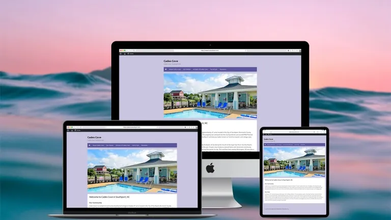 Website design for Cades Cove HOA