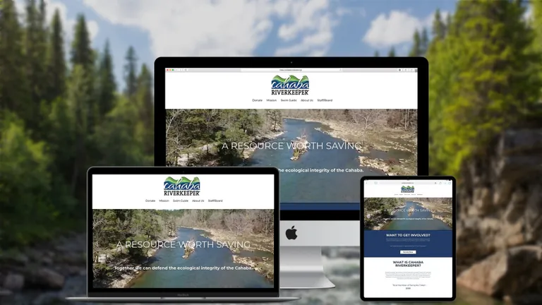 Website design for Cahaba River Keeper