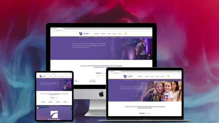 Website design for Calvary Community Church