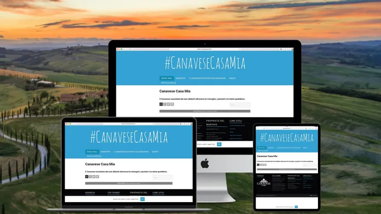 Website design for Canavesecasamia