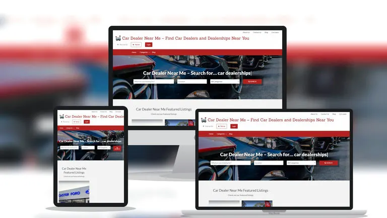 Website design for Car Dealer Near Me (AU)