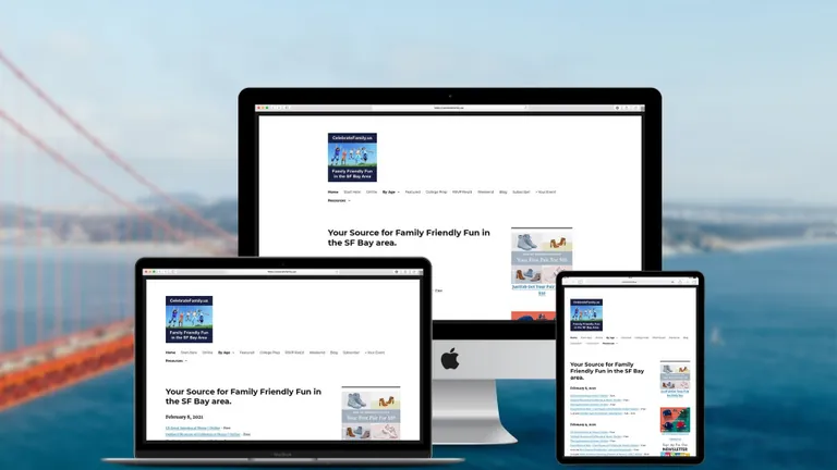Website design for Celebrate Family