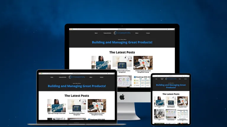 Website design for Charles Amith