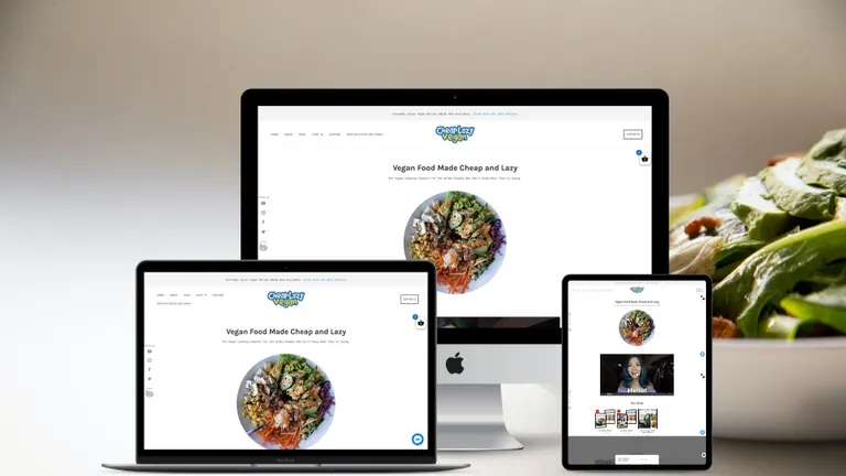 Website design for Cheap Lazy Vegan