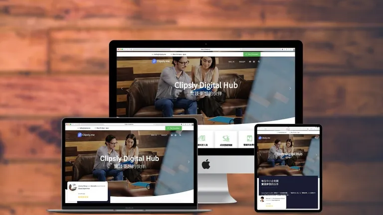 Website design for Clipsly