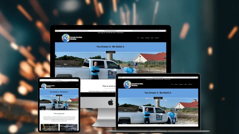 Website design for Coastal Carolina Welding