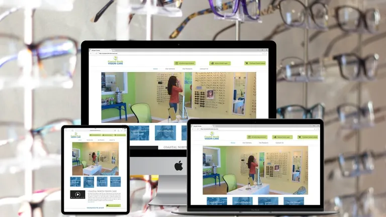Website design for Coastal North Vision Care