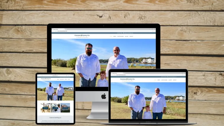 Website design for Coleman Building Co.