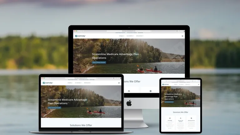 Website design for Convey Health Solutions