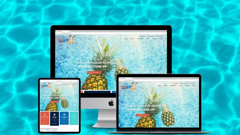 Website design for Cool Breeze HVAC
