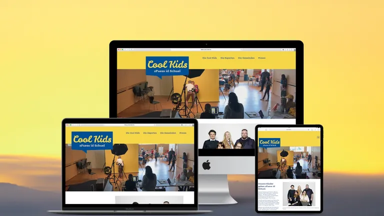 Website design for Cool Kids