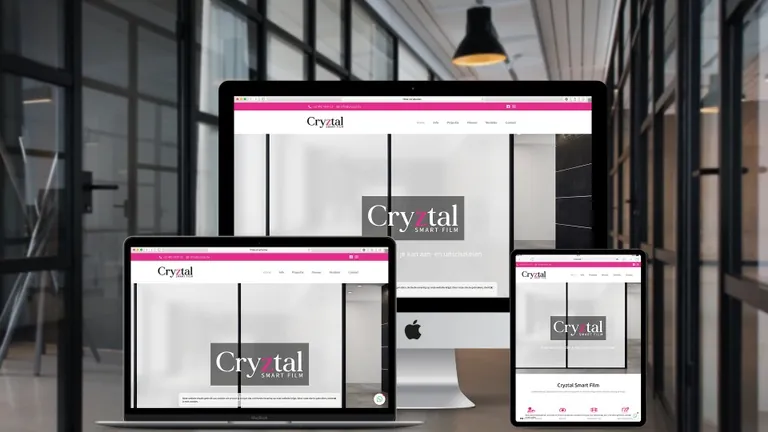Website design for Cryztal