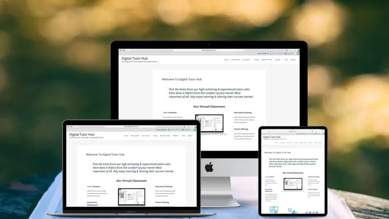 Website design for Digital Tutor Hub