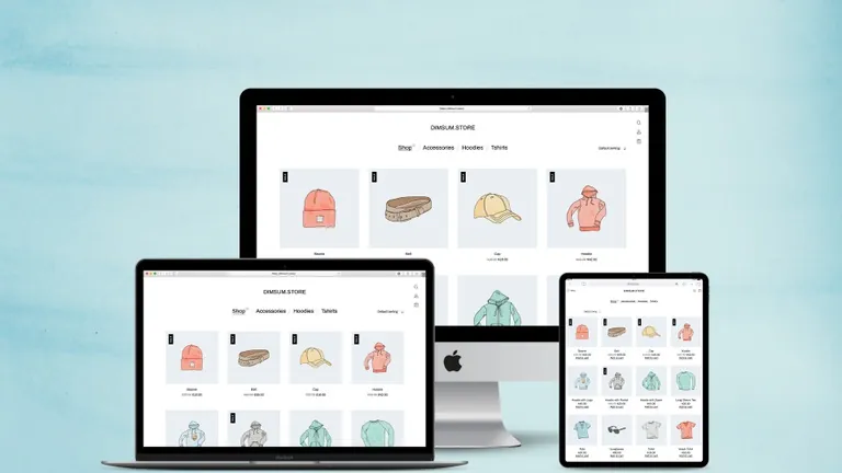 Website design for Dimsum Store
