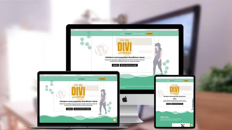 Website design for DIVI