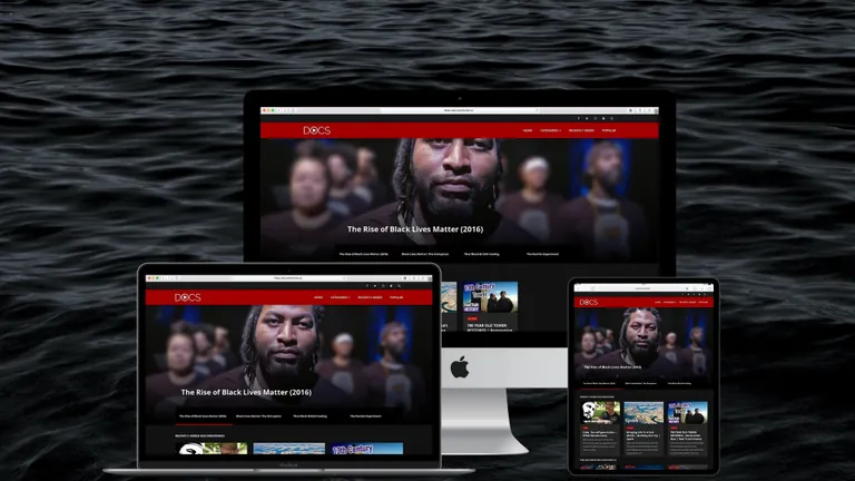 Website design for Documentaries.io