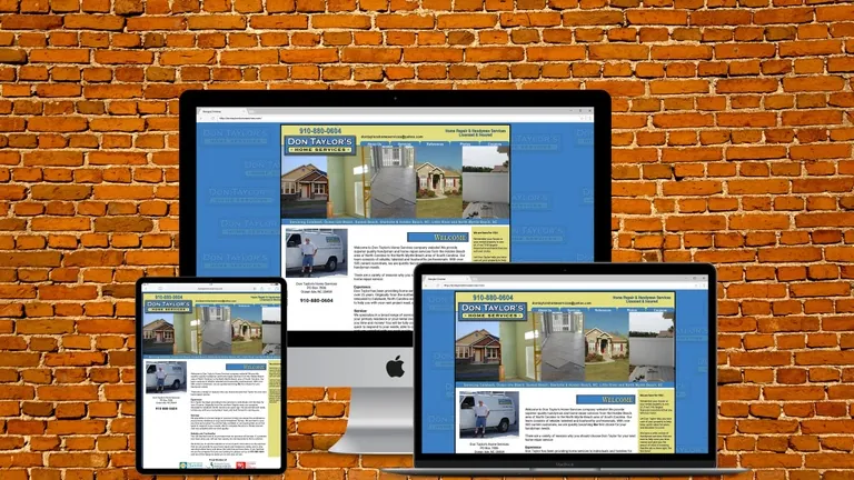 Website design for Don Taylors Home Services