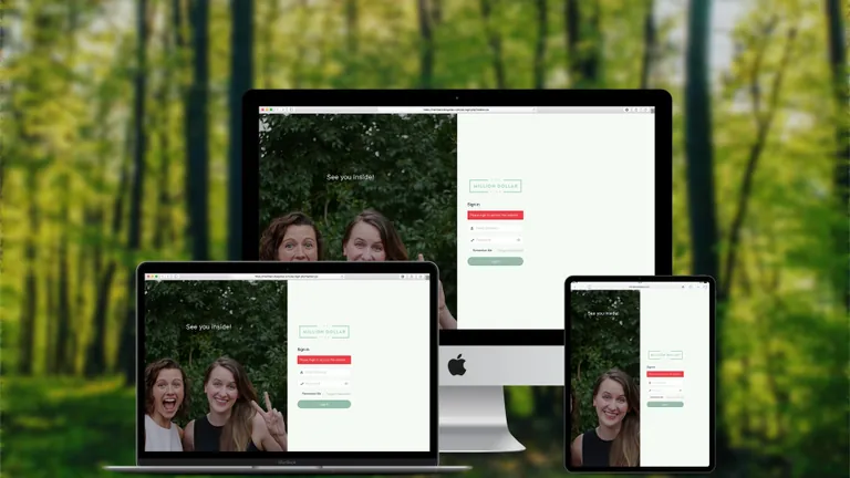 Website design for Dow Janes Member Site