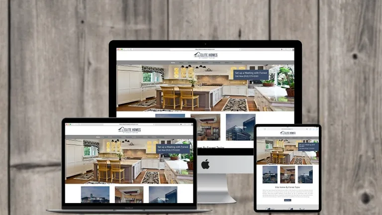 Website design for Elite Homes by Forrest Taylor