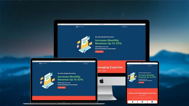 Website design for Email Pros