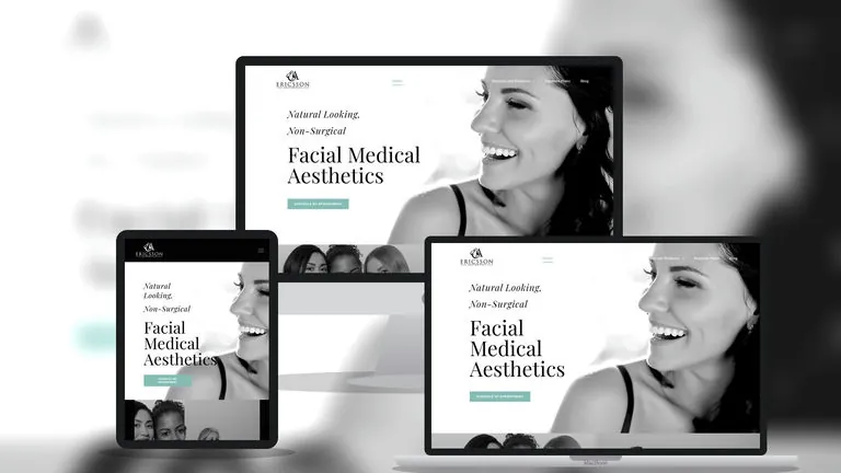 Website design for Ericsson Aesthetics