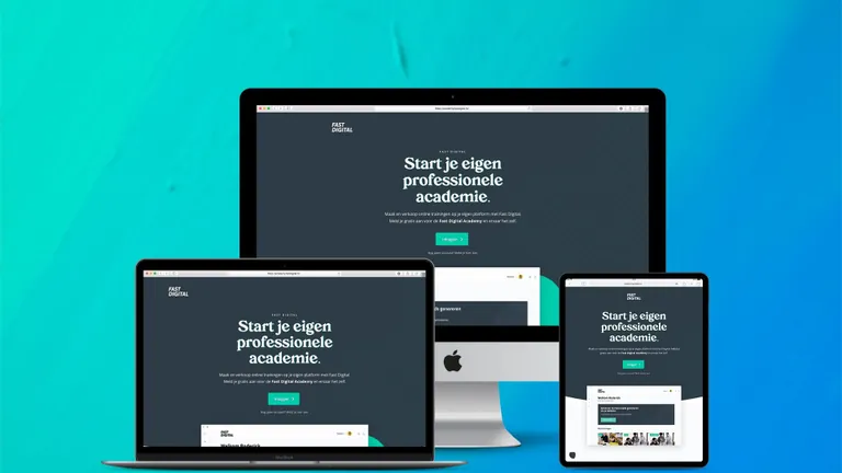 Website design for Fast Digital Academy