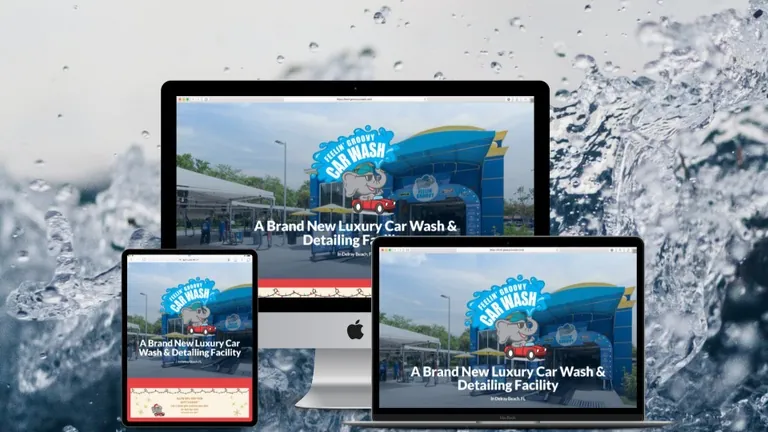 Website design for Feelin Groovy Carwash