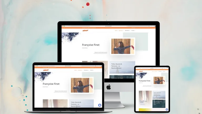 Website design for Francoise Finet