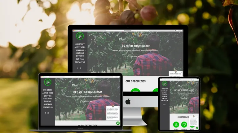 Website design for Froot Group
