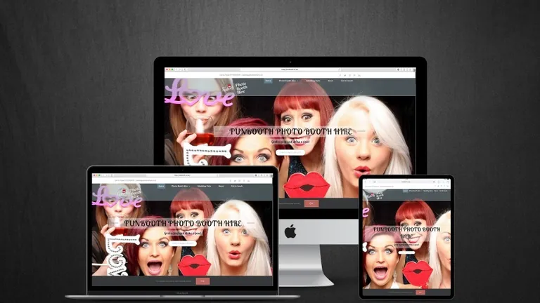 Website design for Fun Booth