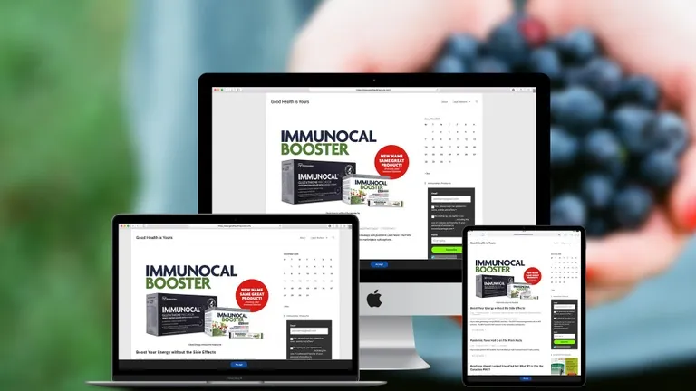 Website design for Good Health is Yours